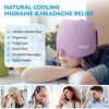 NEWGO Migraine Relief Cap, masque de migraine réutilisable pour la migraine, compresse chaude et froide utilisée pour les mig