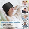 NEWGO Pack de glace pour la tête pour la migraine, pack de glace réutilisable pour les maux de tête, compresses chaudes et fr