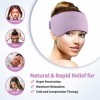 NEWGO Coussin rafraîchissant en gel pour migraines, migraines, migraines, compresses chaudes, migraines, migraines, 1 pièce