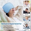 NEWGO Pack de glace pour la tête pour la migraine, pack de glace réutilisable pour les maux de tête, compresses chaudes et fr