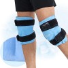 REVIX sac de glace réutilisable pour soulager la douleur au genou, pack de glace pour genou avec thérapie par compression fro