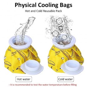 HUTVD Poche de Glace, Lot de 3 Mini Sacs de Glace pour Blessures Réutilisables Thérapie par le Chaud et le Froid Soulagement 