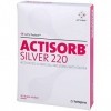 ACTISORB Silver 220 6,5 cm x 9,5 cm sterile Kompressen Reimport EMRAmed, 10 pc Compresses