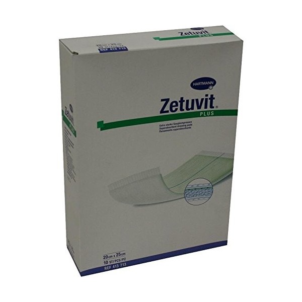 Zetuvit Plus Compresses stériles 20 x 25 cm, 10 pcs