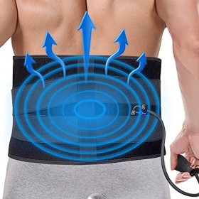 ARRIS Sac à dos de glace avec compression pour les blessures au dos, réutilisable avec pompe à air pour soulager la douleur