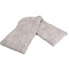 Extra long - Coussin aux graines de groseille compartimenté en huit 75x20cm - shabby chic gris-beige - Coussin bouillotte aux