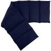 Coussin aux graines de groseille compartimenté en huit 75x20cm - bleu foncé - Coussin bouillotte aux graines - Compresse froi