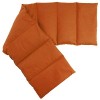 Coussin aux graines de groseille compartimenté en huit 75x20cm - Orange - Coussin bouillotte sèche - Compresse froide