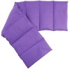 Coussin aux graines de groseille compartimenté en huit 75x20cm - mauve - Coussin bouillotte aux graines - Compresse froide