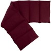 Coussin Chauffant - Coussin aux graines de groseille compartimenté en huit 75x20cm - bordeaux - Coussin bouillotte aux graine