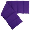 Coussin aux graines de groseille compartimenté en huit 75x20cm - violet - Coussin bouillotte aux graines - Compresse froide