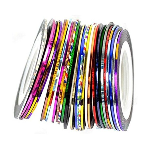 10 Couleurs mélangées Nail Art fine Line Striping Tape Autocollant DIY Tips Décorations à ongles adhésif Striping Stickers