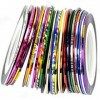 10 Couleurs mélangées Nail Art fine Line Striping Tape Autocollant DIY Tips Décorations à ongles adhésif Striping Stickers