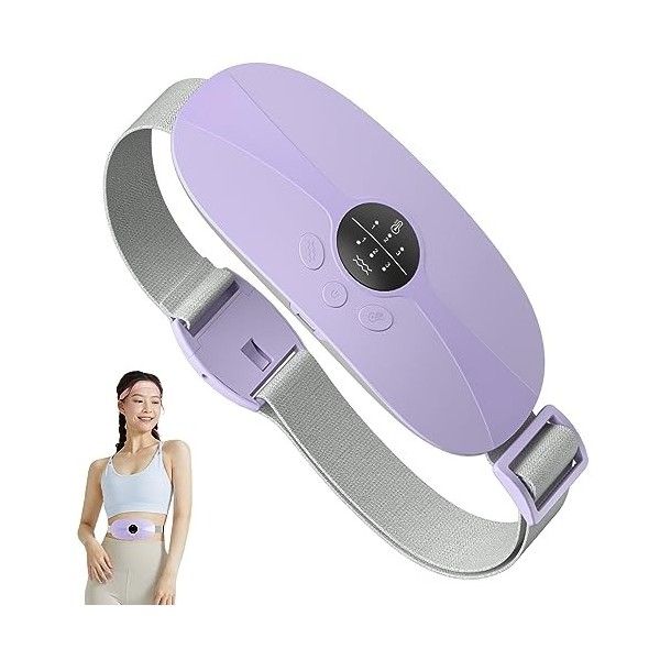 Ceinture/Coussin Menstruelle Chauffante Electrique Portable 3 Niveaux Température 3 Modes de Massage Pour le Soulagement Doul