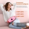 CkeyiN Coussin Chauffant Menstruel,Avec 3 Niveaux de Chaleur et 3 Modes de Massage Pour le Soulagement des Douleurs Menstruel