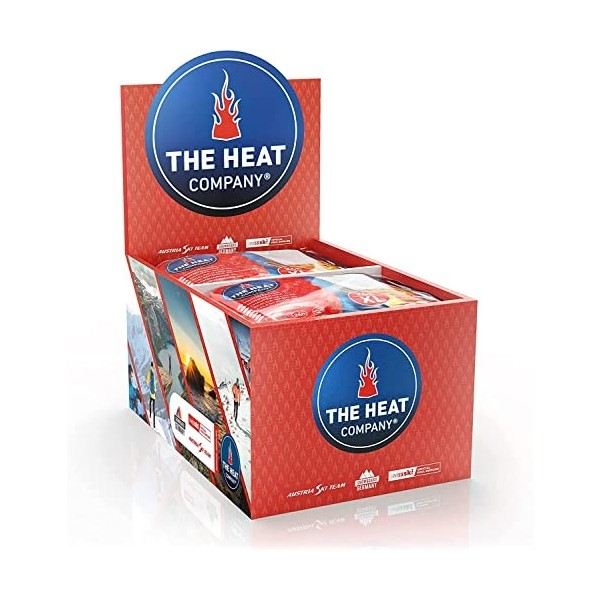 THE HEAT COMPANY Chauffe-Mains XL – 10 pièces – Extra Chaud – Coussin Chauffant XL – 24 Heures au Chaud – Chaleur instantanée