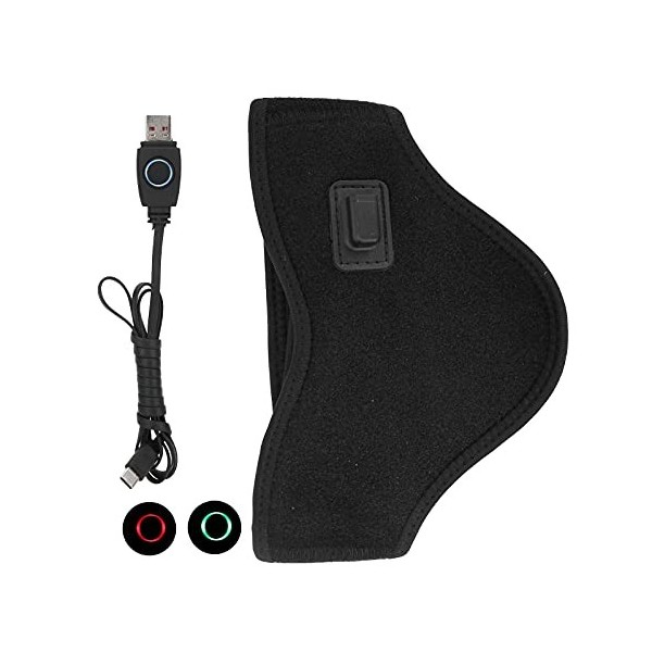 Coussin Chauffant électrique pour le Cou, Collier Cervical Chauffant pour le Soulagement de la Douleur Cervicale gris 