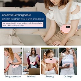 Ceinture Menstruelle Chauffante,Ceinture Regles Douloureuses,Patch Chauffant Regles Douloureuses，Menstrual Heating Pad,Masseu