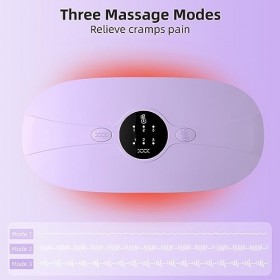 Ceinture Menstruelle Chauffante, Coussin Chauffant Menstruel Avec 3 Niveaux de Chaleur et 3 Modes de Massage, Ceinture Chauff