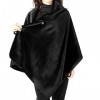 MHGLOVES Couverture chauffée à Jet châle Wrap Poncho USB Rechargeable Coussin Chauffant électrique enveloppe Wrap Peluche Fla