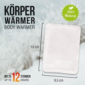 HELLO HEAT - Hot pack - Lot de 20 chauffe-corps I Coussinets thermiques à usage immédiat I 12 heures de chaleur pour le dos, 