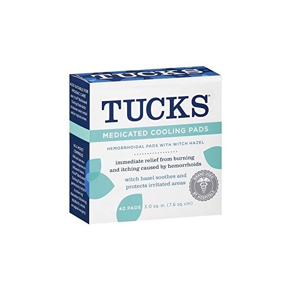 Tucks Hemorrhoidal Pads With Witch Hazel 40-Count