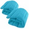 ComfortCloud Coussinets chauffants micro-ondables Lot de 2 coussins chauffants humides naturels pour les maux de dos, le cou 