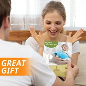 Coussin chauffant avec technologie de chauffage rapide pour le dos, la taille, labdomen, les épaules, le cou et les crampes 