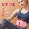 Heating Pads for Cramps, Portable Cordless Period Heating Pad with Massager, Waist Belt Electric Device Fast Heating Pad Bell