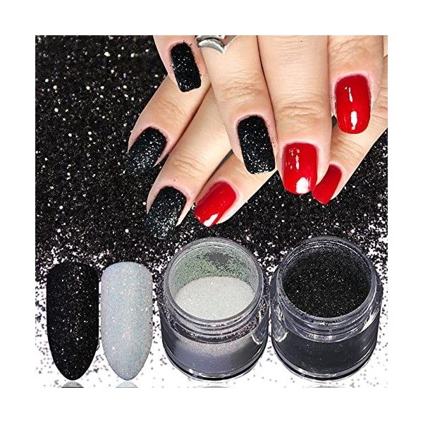 Poudre ongle Effet Perle Chrome Nail Powder 6 Couleurs Paillettes, de Miroir dongle, Métallique pour Nail Art