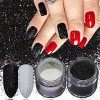 Poudre ongle Effet Perle Chrome Nail Powder 6 Couleurs Paillettes, de Miroir dongle, Métallique pour Nail Art