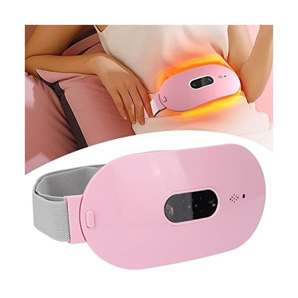 Ceinture Chauffante électrique, Coussin Chauffant Menstruel Réglable à 4 Vitesses, Ceinture Chauffante Rechargeable pour Soul