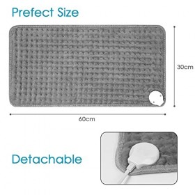 ACWOO Coussin Chauffant Électrique, avec 9 Réglages de Température et Arrêt Automatique, Soulager Fatigue et Douleur, Chauffa