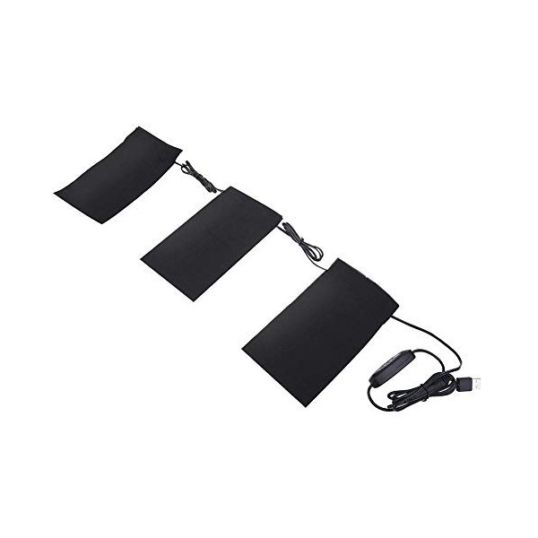 5V 2A 8.5W coussins chauffants, coussins chauffants chauffants électriques légers USB pour le camping hivernal en plein air