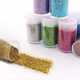 Tallgoo poudre brillante,Paillettes Fines pour Art & Craft, 32 Couleurs Paillette Cosmétiques Glitter Fines pour Ongles Nail 