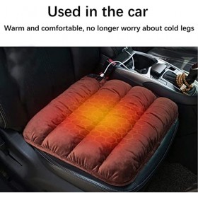 Coussin chauffant, coussin chauffant USB en velours cristal, contrôle de la température à trois vitesses et chauffage rapide,