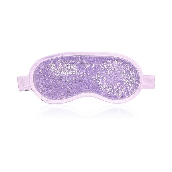 Masque Yeux Froid, Masque pour les yeux rafraîchissant, Masque Réutilisable avec perles en Gel, pour Thérapie Froid Chaud, So