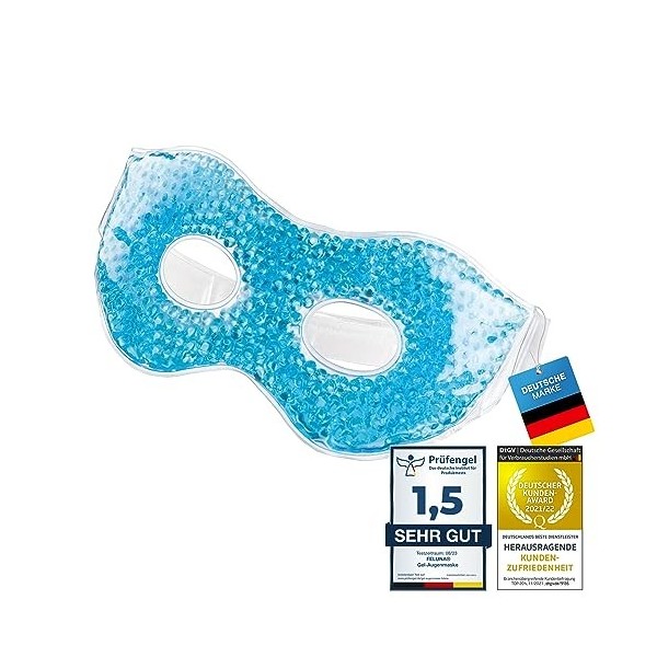 Feluna® Masque gel pour les yeux Masque de relaxation Masque bien-être pour la thérapie par le froid Masque gel Masque rafraî