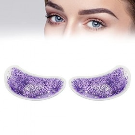 Gel pour les Yeux Ice Pack Refroidissement Réchauffement Masques pour les Yeux Eye Cold Hot Compresse Gel Pack, Glitter Paill
