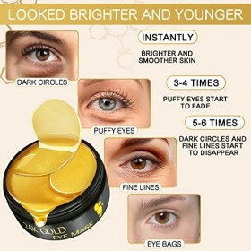 Masque pour les yeux doré