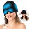 Masque de soulagement des maux de tête et de migraine, thérapie par le froid, confortable et extensible pour les yeux gonflés