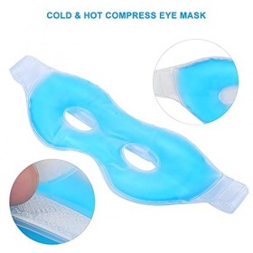 Masque oculaire en gel avec trou, Réduit les poches et les cernes sous les yeux, Masque pour les yeux en gel froid, Masque gl