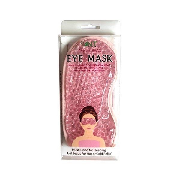 NT Aqua Pois Masque pour les Yeux - Therapearl Réutilisable Masque pour les Yeux - Peluche Doublé pour Somnifères Gel Perles 