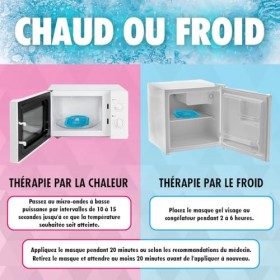 Perfect Remedy - Masque Visage Femme/Homme avec Perles de Gel, Masque Yeux Froid, Masque Chauffant Yeux, Soulage les Migraine