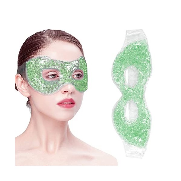 Pack pour Les Yeux en Gel Réutilisable,Masque Yeux Froid et Chaud en Gel,Masque réutilisable pour les yeux en gel froid et ch