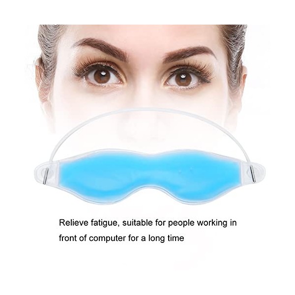 Masque pour les yeux en gel Pack de compresses chaudes et froides Thérapie des yeux Gel de refroidissement à la glace réutili