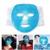 Denshine Facial chaud froid Glace Masque visage Gel Pad Congelable, Reusable- pour gonflées, visage, yeux gonflés, cernes, ma