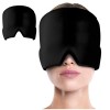 Bonnet Gel migraine, Réutilisable Masque migraine et céphalées Housse Extensible et Confortable Compresse Chaud Froid Poche D