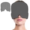 Bonnet Gel migraine, Réutilisable Masque migraine et céphalées Housse Extensible et Confortable Compresse Chaud Froid Poche D