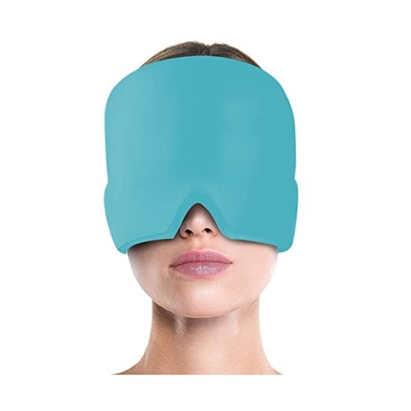 EEUK Bonnet Anti migraine Chaud et Froid, Réutilisable Masque migraine et céphalées, Headache Hat Les Sinus et Le Stress, Bon